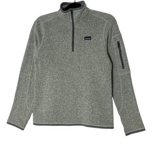 Patagonia Better Sweater Quarter Zip Fleece Jacket Women Medium Grey‎ 1/4 Zip